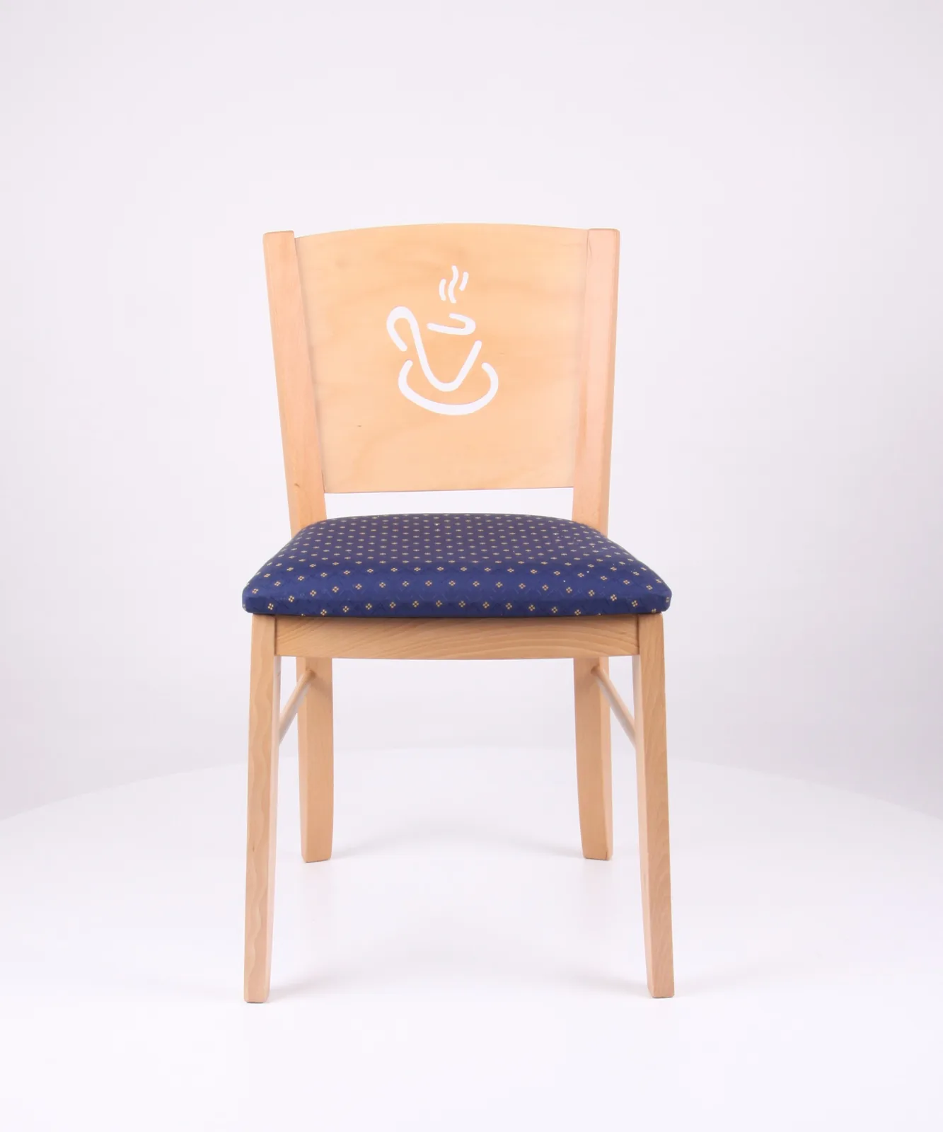 Café-Stuhl mit Motiv/Ausschnitt