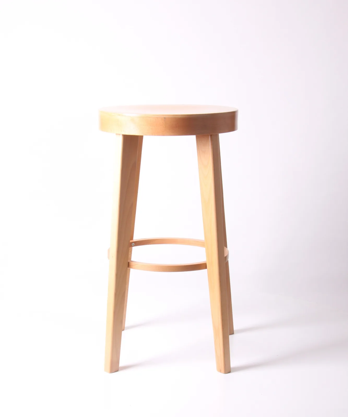 Holz-Barhocker · Natur · Holzsitz