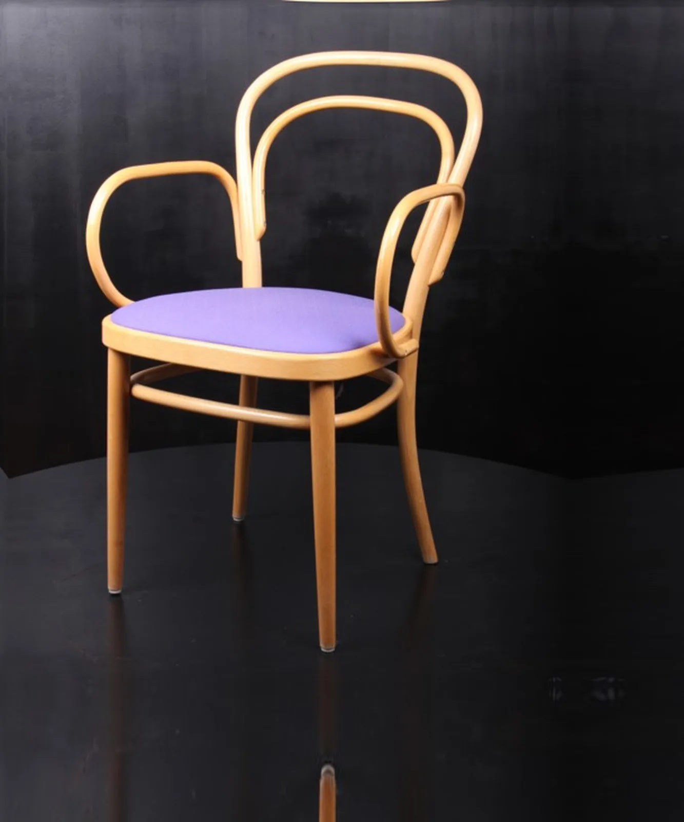 Thonet Bugholzstuhl mit Wiener Geflecht